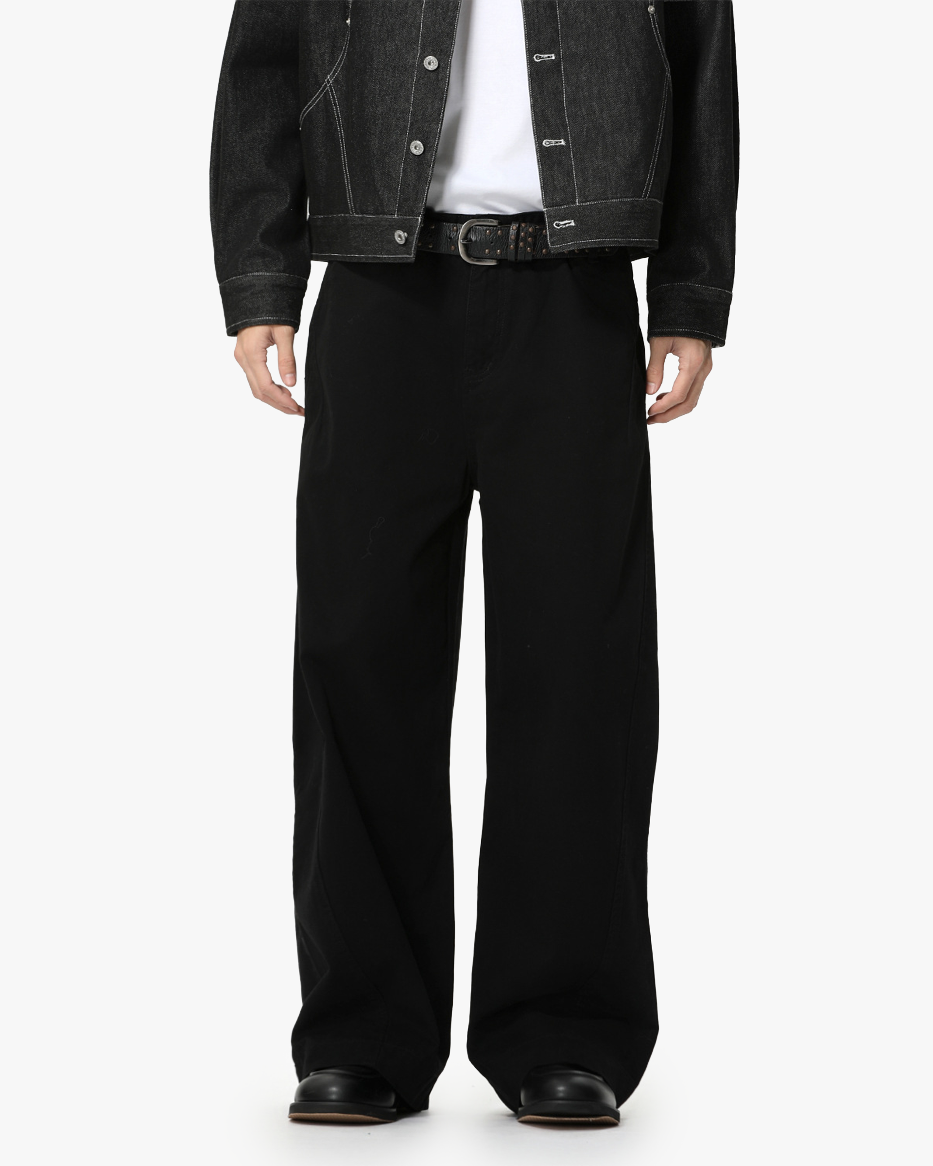 Korean Style Solid Color Classic Simple Casual Black view 4