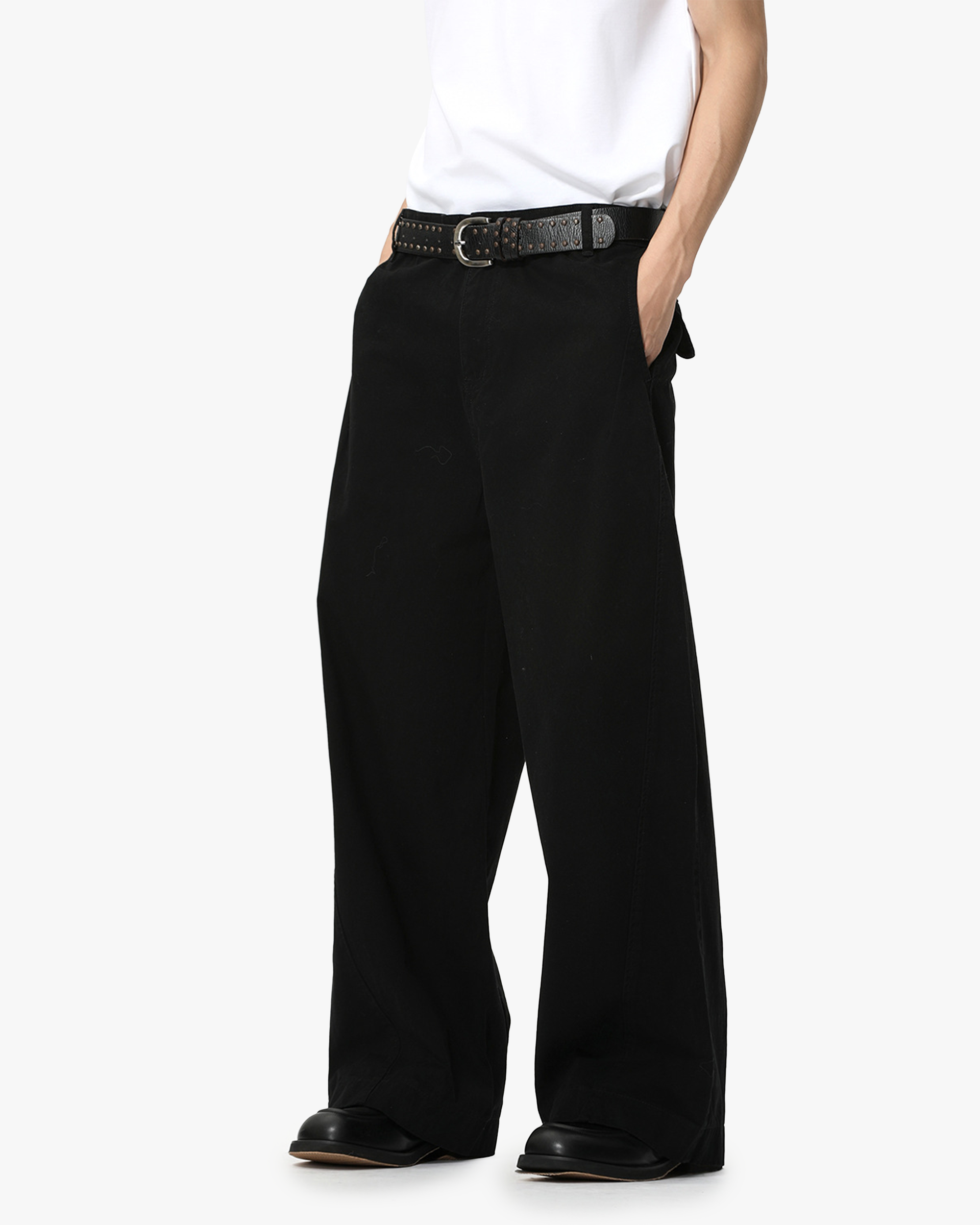Korean Style Solid Color Classic Simple Casual Black view 5
