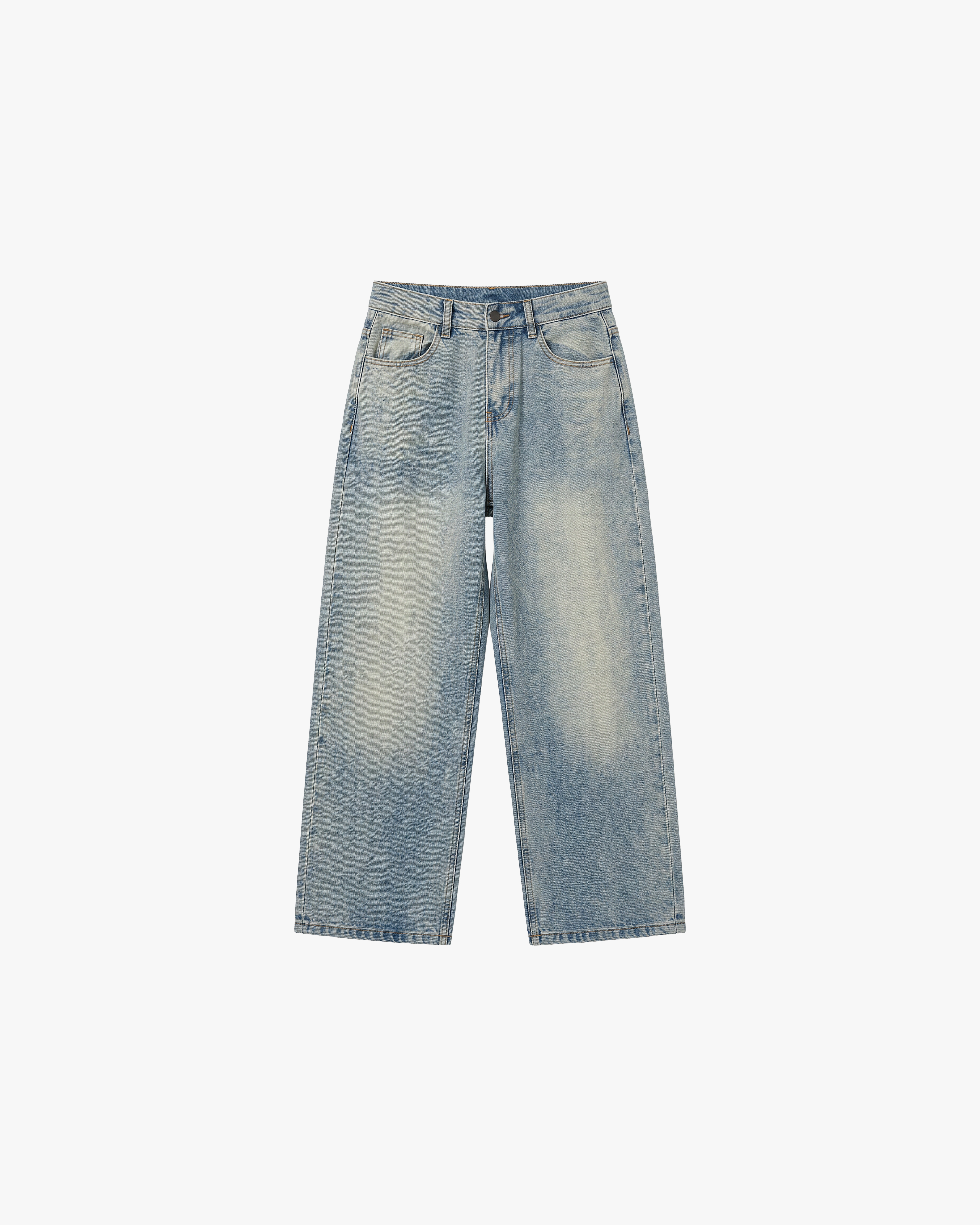 American retro vintage jeans, unisex, loose-fitting, baggy, wide-leg, cleanfit