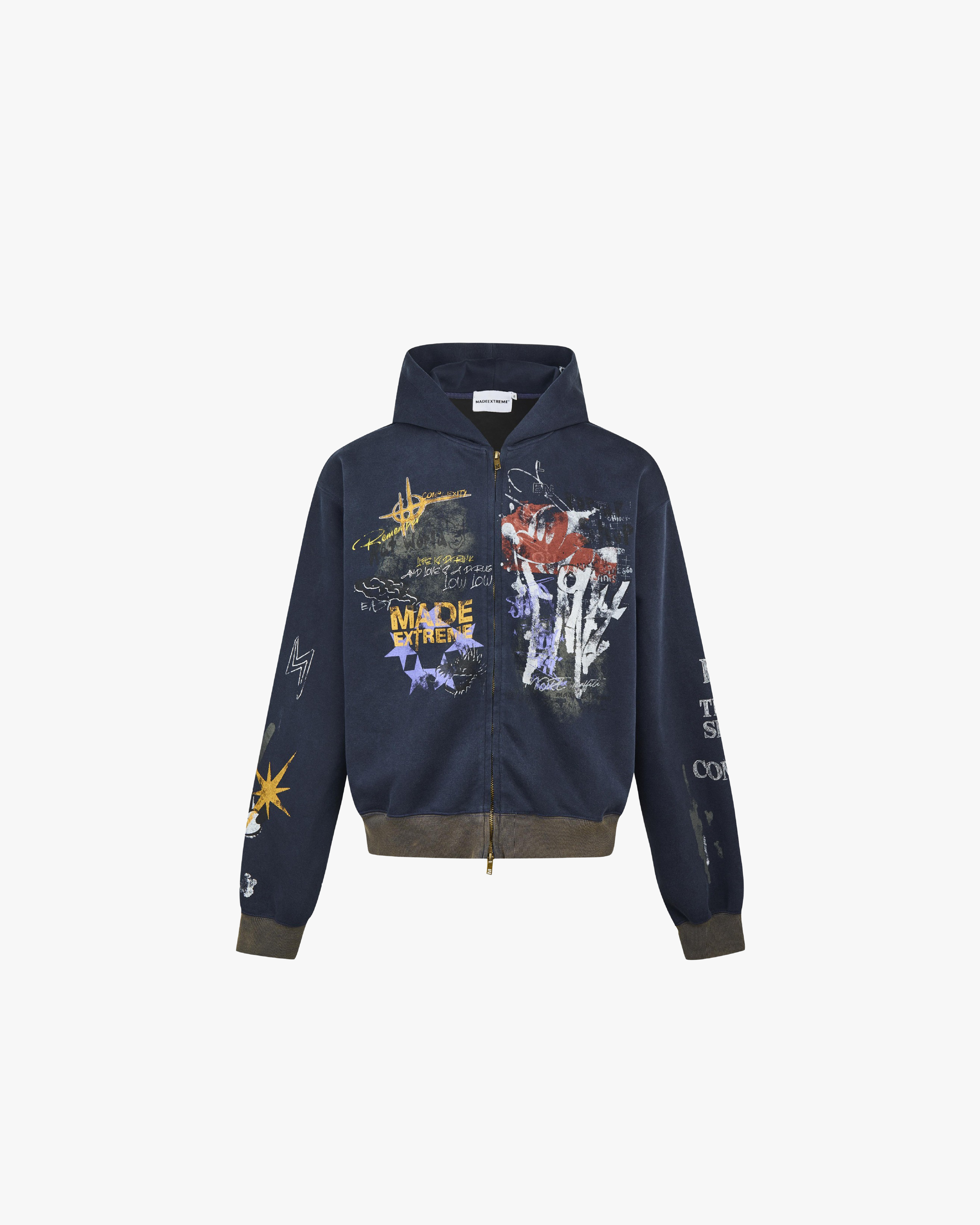 MADEEXTREME Street Hip Hoo Graffiti Hoodie for Men and Women,
